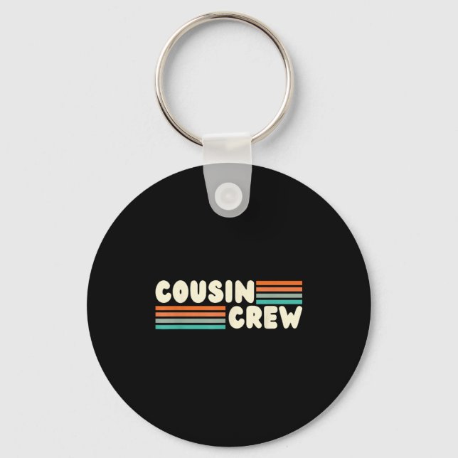 Cousin crew hawaii summer vacation beach cruise keychain (Front)