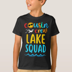 Cousin Crew Lake Squad 2025 Summer Vacation Family T-Shirt