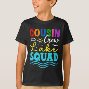 Cousin Crew Lake Squad Family Vacation Summer Fish T-Shirt