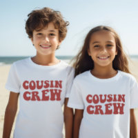 Cousin Crew | Maroon Matching Family Kids Unisex