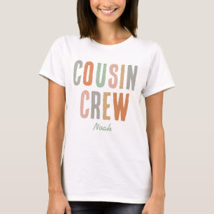 Cousin Crew Matching Cute Boho Family Reunion T-Shirt