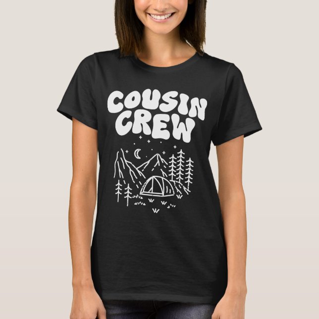 Cousin Crew Matching Family Reunion Summer Camp T-Shirt (Front)