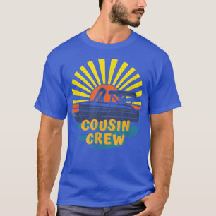 Cousin Crew Pontoon boat Summer Retro Sunset Lake T-Shirt