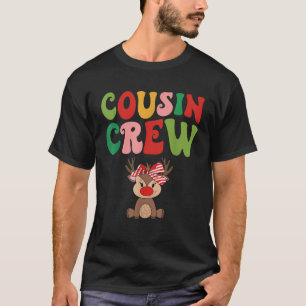 Cousin Crew Reindeer Squad Christmas 2023 Girls Ki T-Shirt