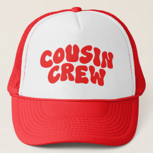 Cousin Crew   Retro Matching Cousin Family Reunion Trucker Hat