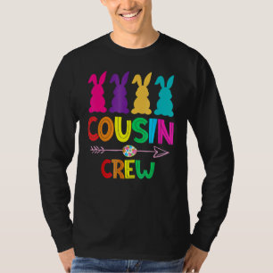 Cousin Crew S Squad Easter Day Cute Bunny Kids Tod T-Shirt
