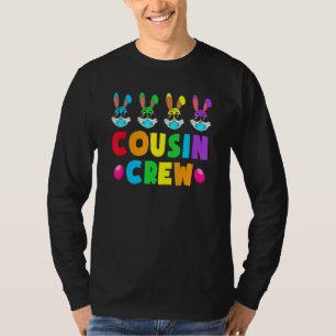 Cousin Crew S Squad Easter Day Cute Bunny Kids Tod T-Shirt