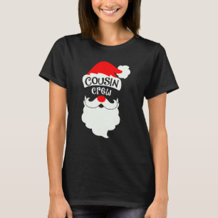 Cousin Crew  Santa Christmas Pajama Holiday Boy Gi T-Shirt