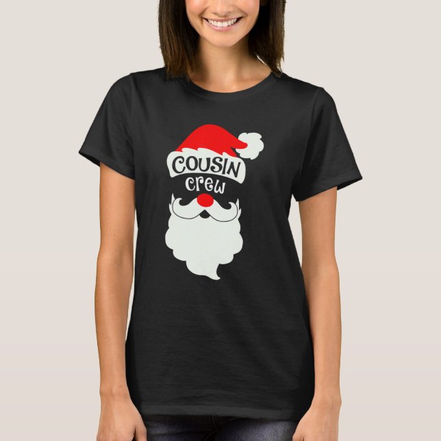 Cousin Crew  Santa Christmas Pajama Holiday Boy Gi T-Shirt (Front)