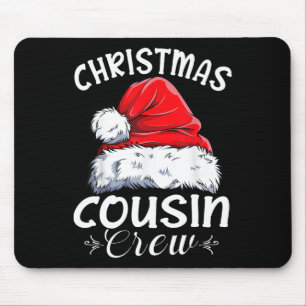 Cousin Crew Santa Family Matching Christmas Pajama Mouse Pad