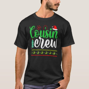 Cousin Crew Santa Hat Pajamas Matching Family Chri T-Shirt