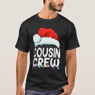 Cousin Crew Santa T Christmas Family Matching Paja T-Shirt