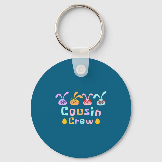 Cousin Crew Squad Easter Day Easter Keychain (Front)