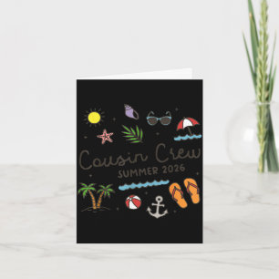 Cousin crew summer 2026 vacation hawaii beach card