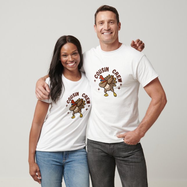 Cousin Crew Thanksgiving Turkey T-Shirt (Unisex)