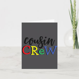 Cousin Crew Toddler Card