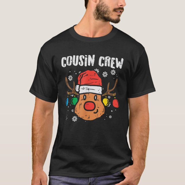 Cousin Crew Xmas Matching Christmas For Family Kid T-Shirt (Front)