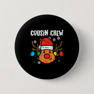 Cousin Crew Xmas Pjs Matching Christmas Pajamas Fo 2 Inch Round Button