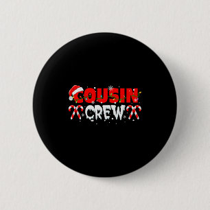 Cousin Crew Xmas Tree Matching Kids Family Group F 2 Inch Round Button
