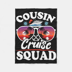 Cousin Cruise Squad 2025 Cruise Ship Party Group V Fleece Blanket
