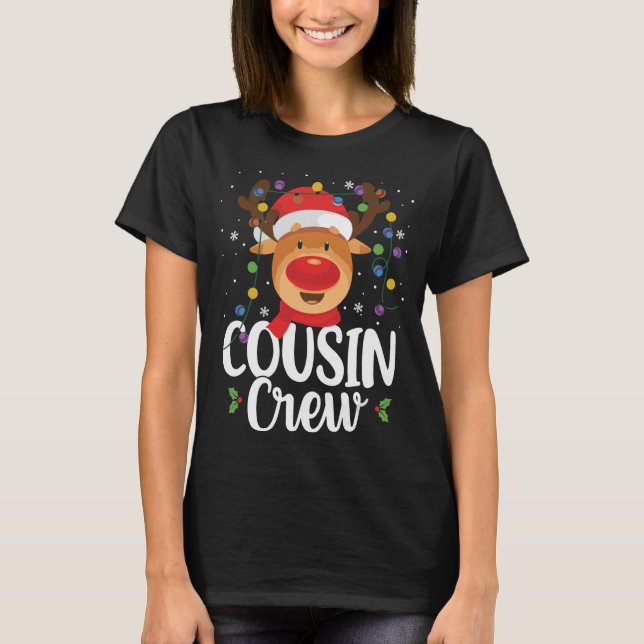 Cousin Deer Christmas T-Shirt (Front)