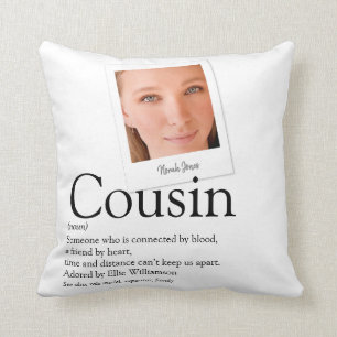 Cousin Definition Modern Photo Throw Pillow