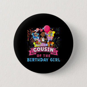 Cousin Gracie's Corner Birthday Dolls Cute Party G 2 Inch Round Button