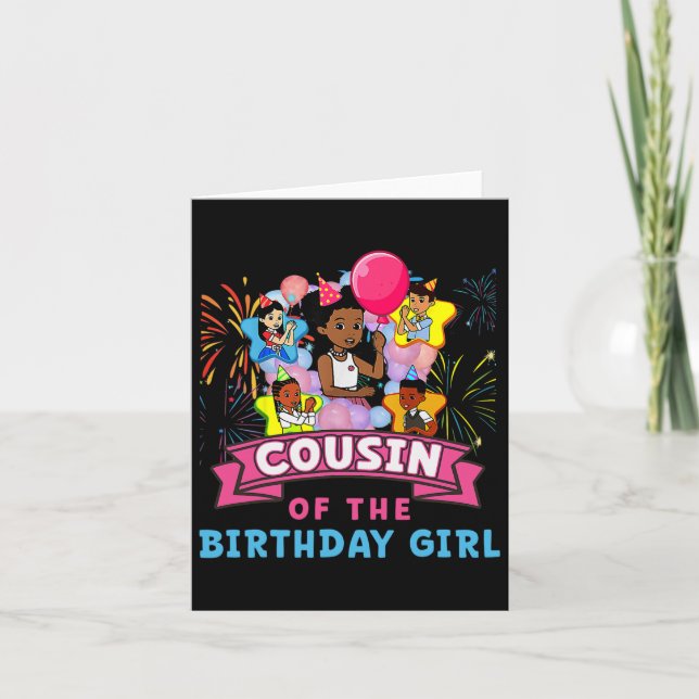 Cousin Gracie's Corner Birthday Dolls Cute Party G Card (Front)
