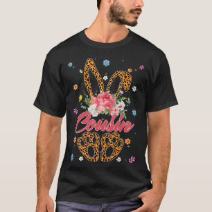 Cousin Leopard Bunny Matching Family Easter Day Pa T-Shirt
