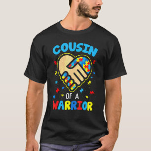 Cousin Of A Warrior Autism Awareness Month Puzzle T-Shirt