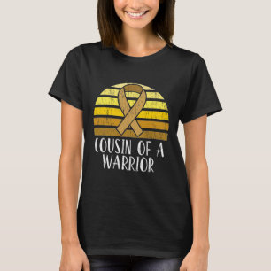 Cousin Of A Warrior Childhood Cancer Awareness 2 T-Shirt
