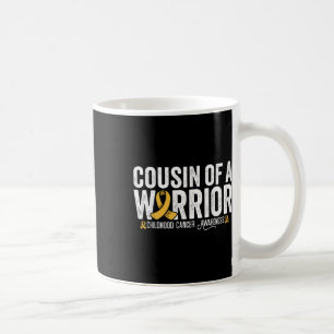 Cousin Of A Warrior Childhood Cancer Awareness Coffee Mug