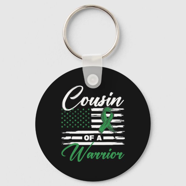 Cousin Of A Warrior Flag Gallbladder Or Bile Duct  Keychain (Front)
