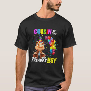 Cousin of the Birthday Boy Dinosaur Birthday T Rex T-Shirt