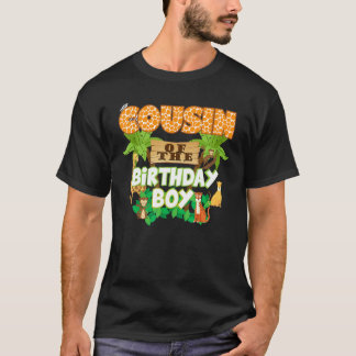 Cousin Of The Birthday Boy Jungle Animals Safari Z T-Shirt
