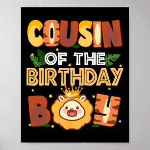 Cousin Of The Birthday Boy Lion Family Party Decor