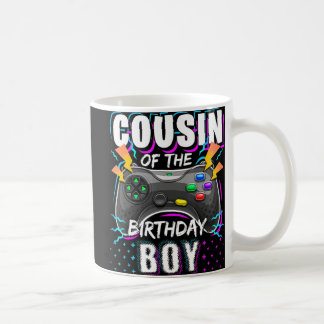 Cousin of the Birthday Boy Matching Video Game Bir Coffee Mug