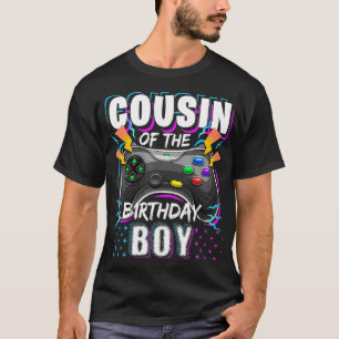 Cousin of the Birthday Boy Matching Video Game Bir T-Shirt