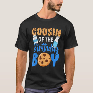 Cousin of the birthday boy Milk and Cookies 1st bi T-Shirt