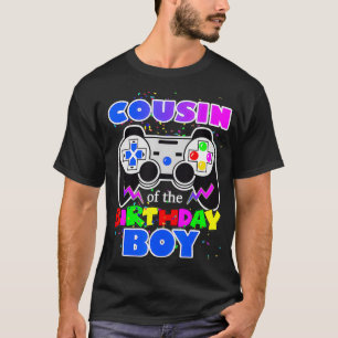 Cousin of the Birthday Boy Video Game Gamer Boy Bi T-Shirt