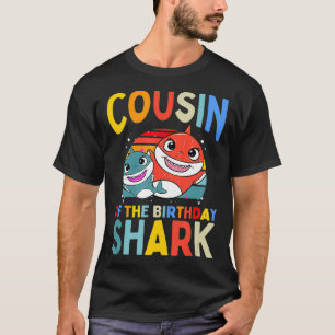 Cousin Of The Birthday Shark Boy Matching Family  T-Shirt