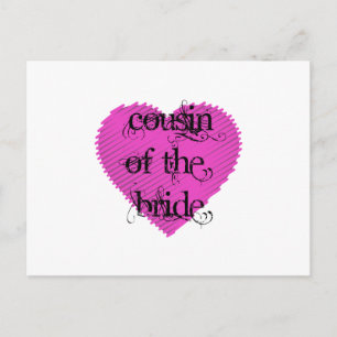 Cousin of the Bride Postcard
