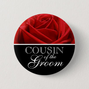 Cousin Of The Groom Wedding Buttons   Pins
