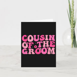 Cousin Of The Groom Wedding Party Family Costume  Card