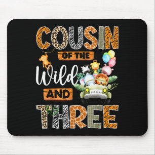 Cousin Of The Wild And Three 3rd Birthday Boy Safa Mouse Pad