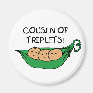 Cousin of Triplets Pod Magnet