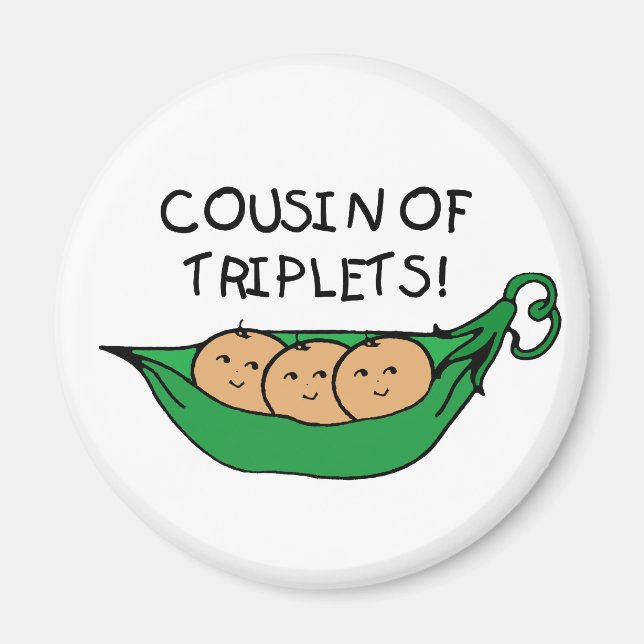 Cousin of Triplets Pod Magnet (Front)