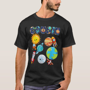 Cousin Outer Space Solar System Space Birthday Par T-Shirt