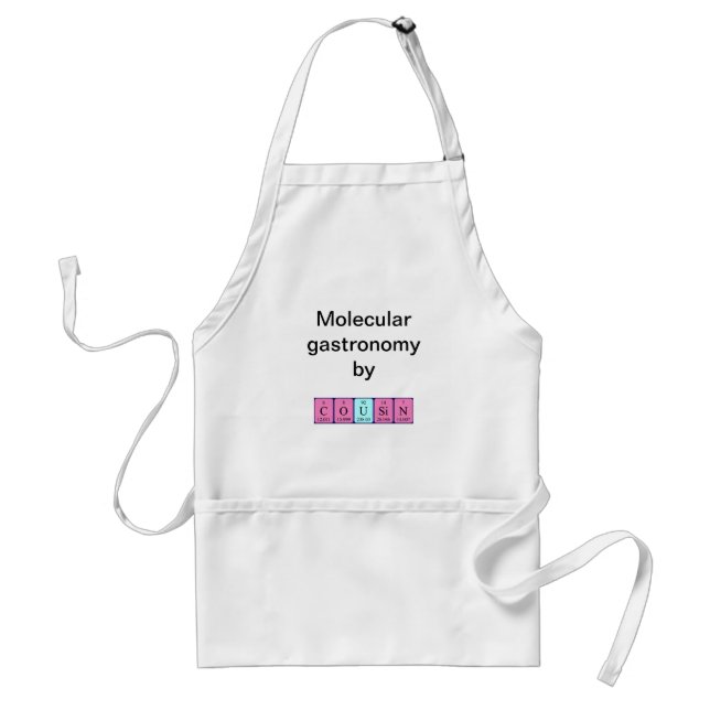 Cousin periodic table name apron (Front)