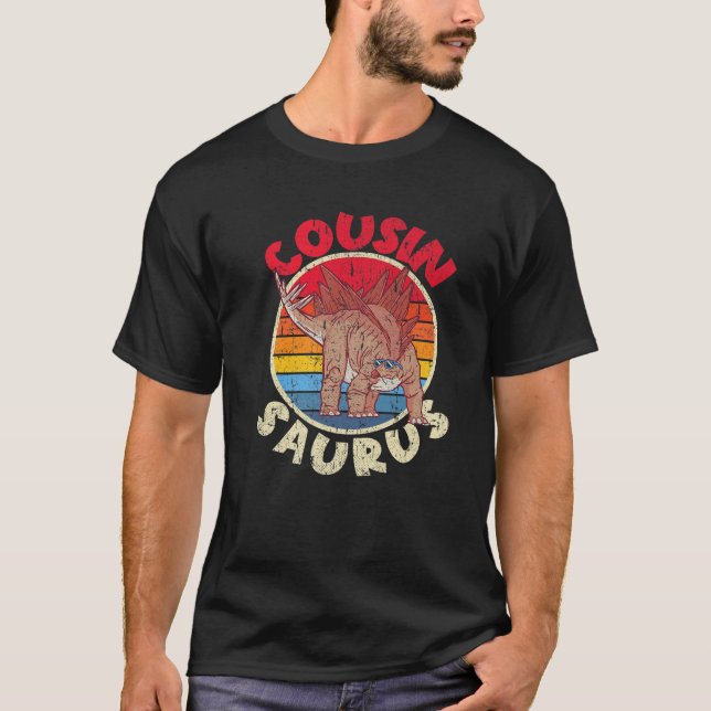 Cousin Saurus I Stegosaurus Stenops I Family Match T-Shirt (Front)